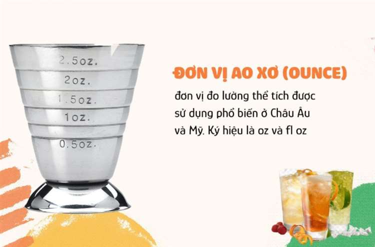 Một cốc bằng bao nhiêu aoxơ