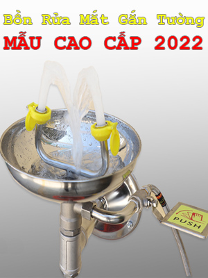 bồn rửa mắt khẩn cấp gắn tường